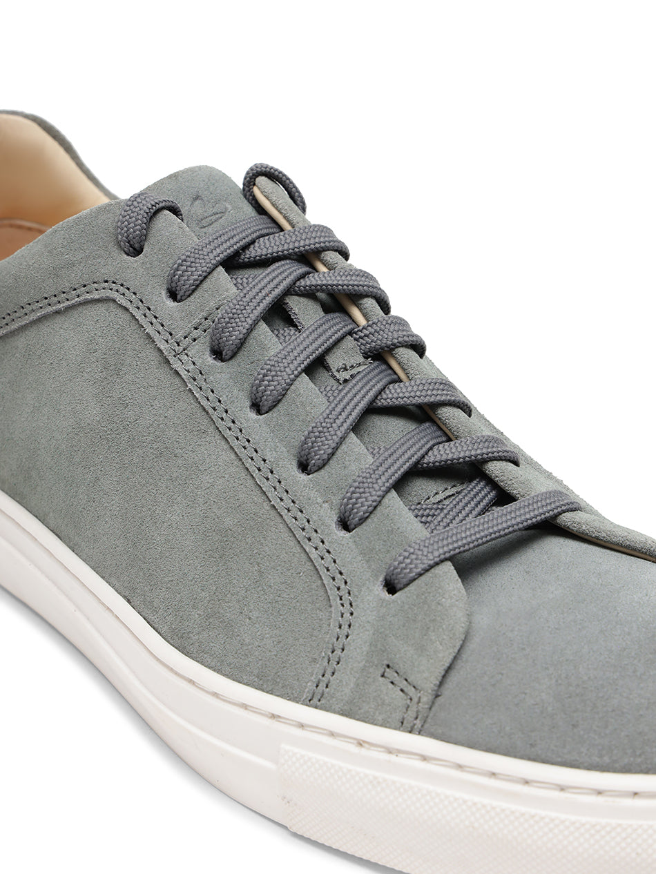Stone Grey Suede Trainers