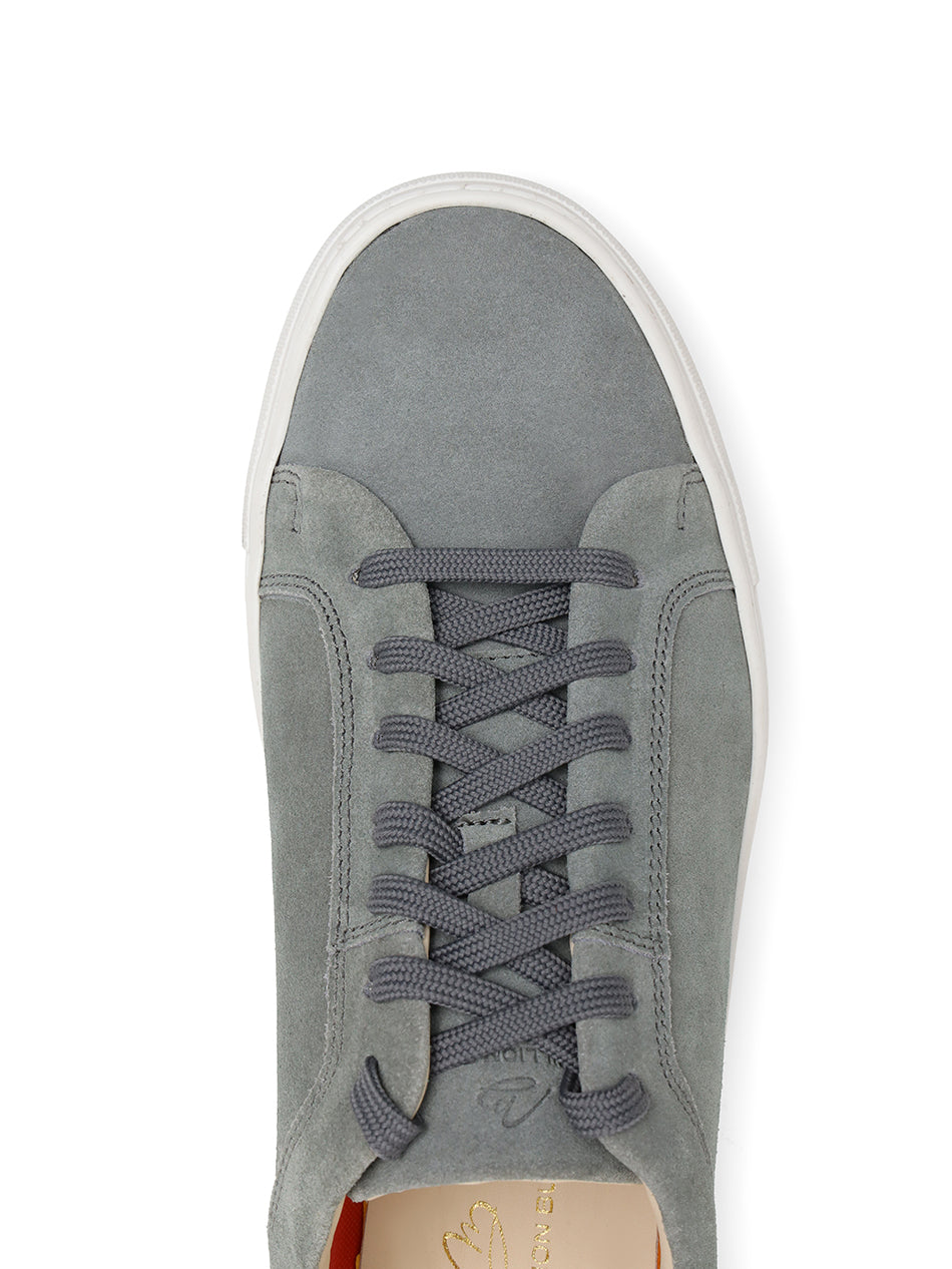Stone Grey Suede Trainers