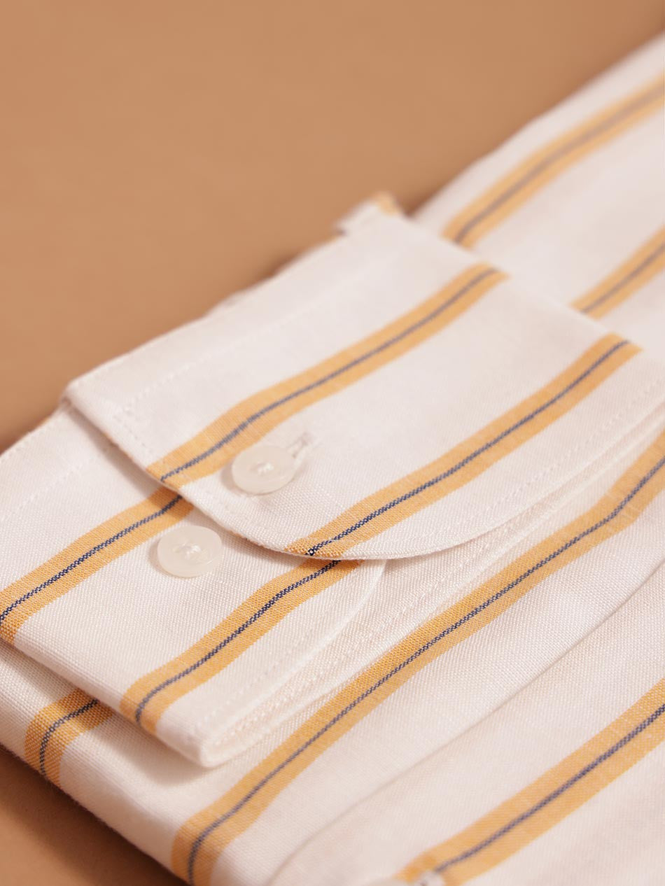 WHITE BOLD STRIPE SHIRT