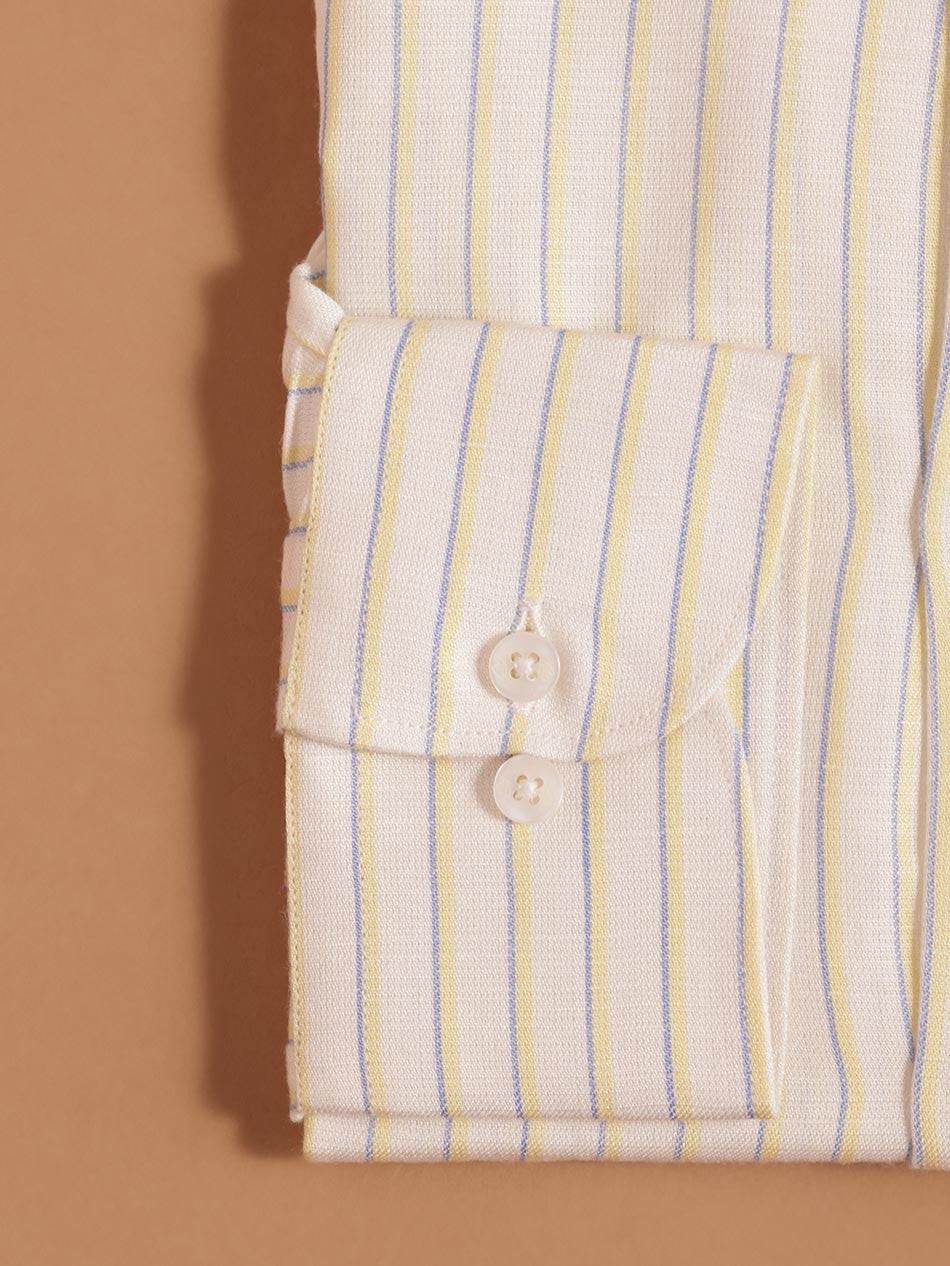 OFF-WHITE TWILL STRIPE SHIRT