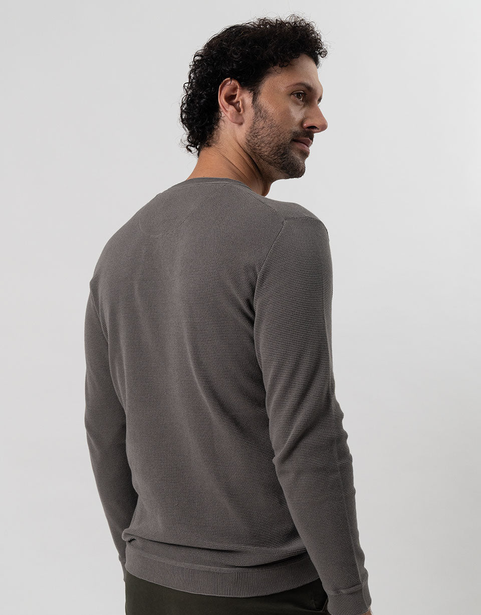 SLATE GREY LONG SLEEVED TEE