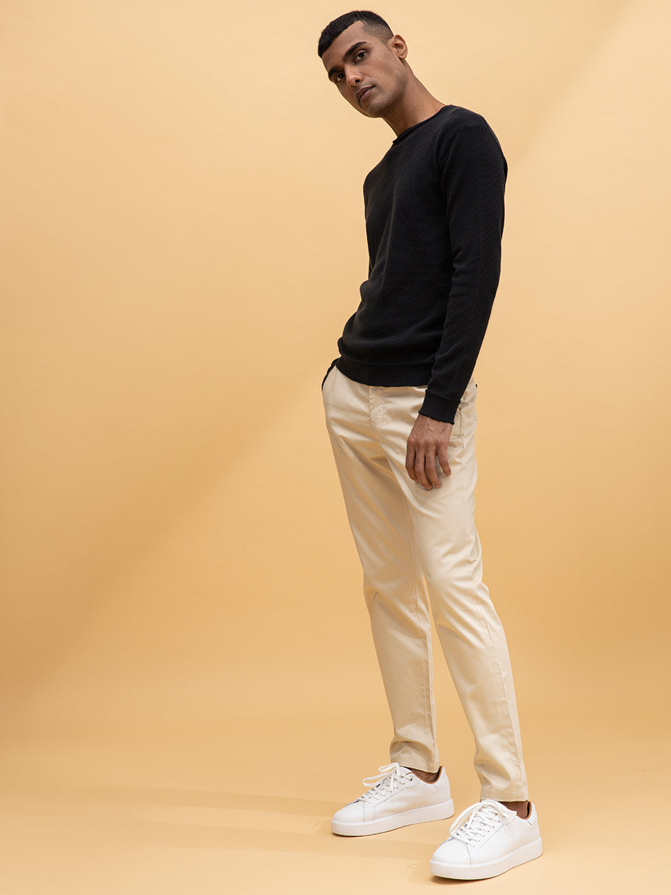 BLACK LONG SLEEVED TEE