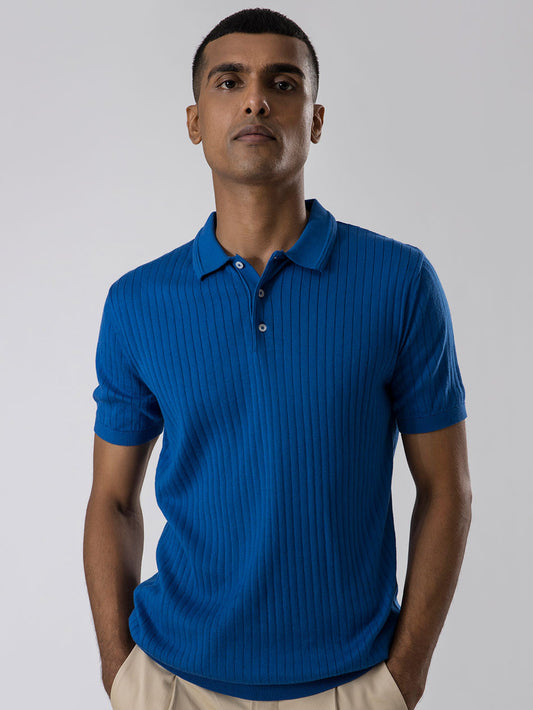 CLASSIC BLUE STRIPED POLO