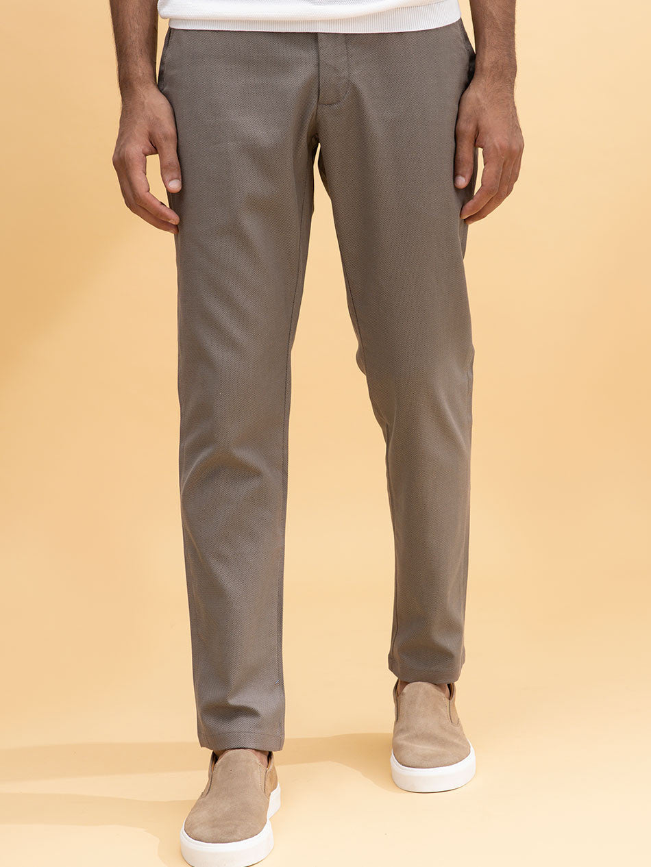WALNUT DOBBY CHINOS