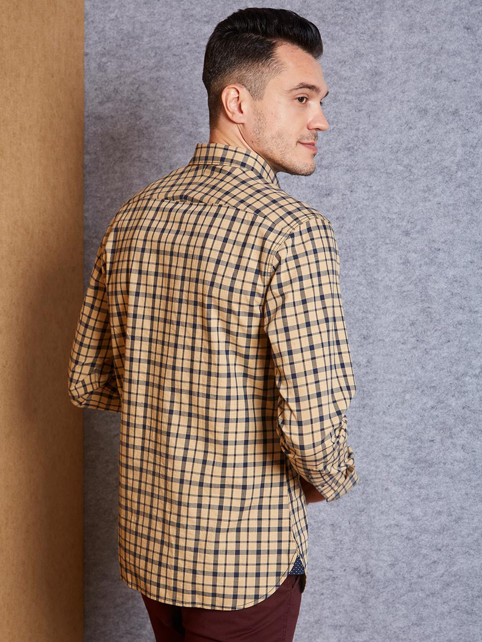 KHAKI NAVY CHECK