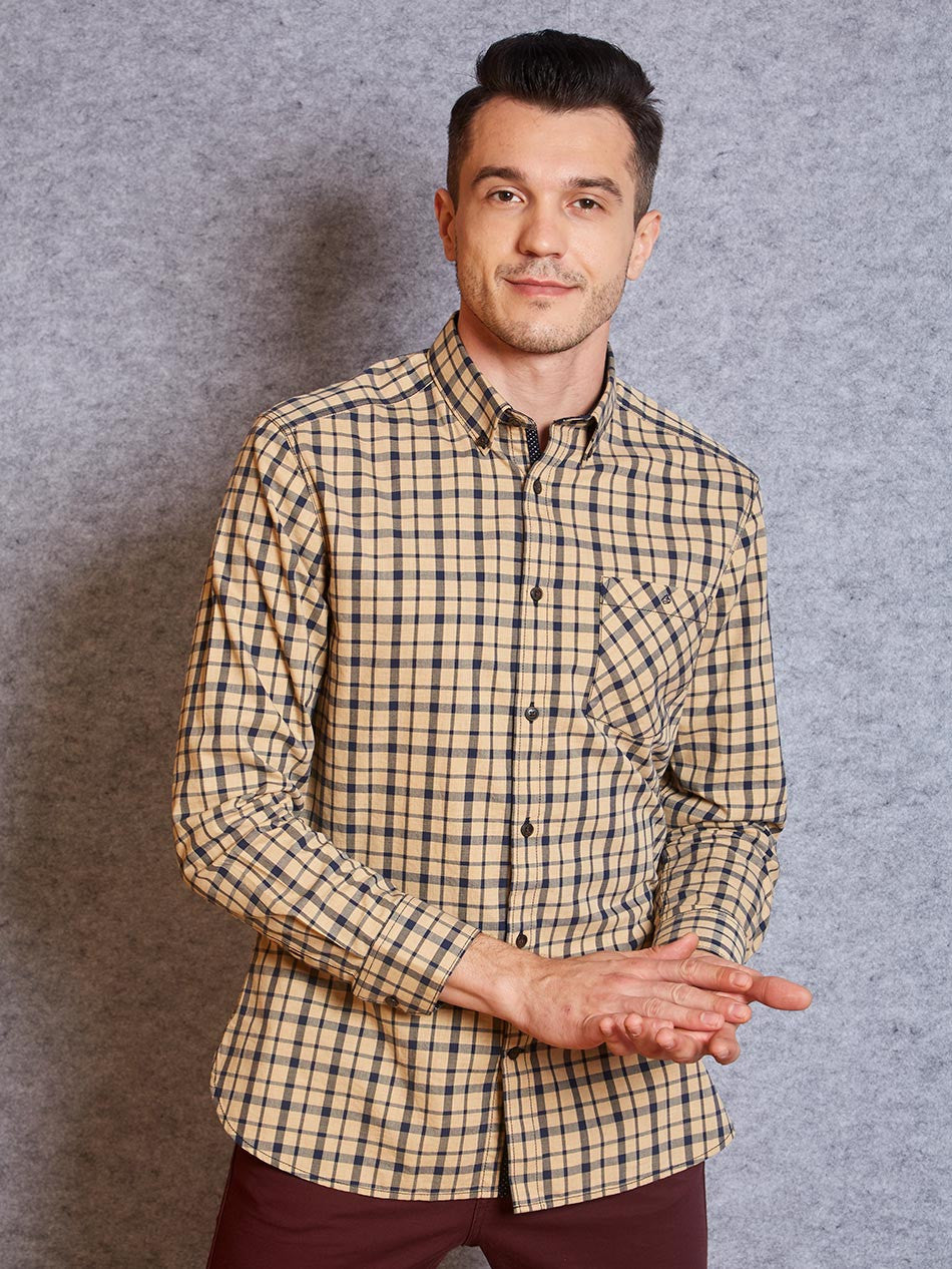 KHAKI NAVY CHECK