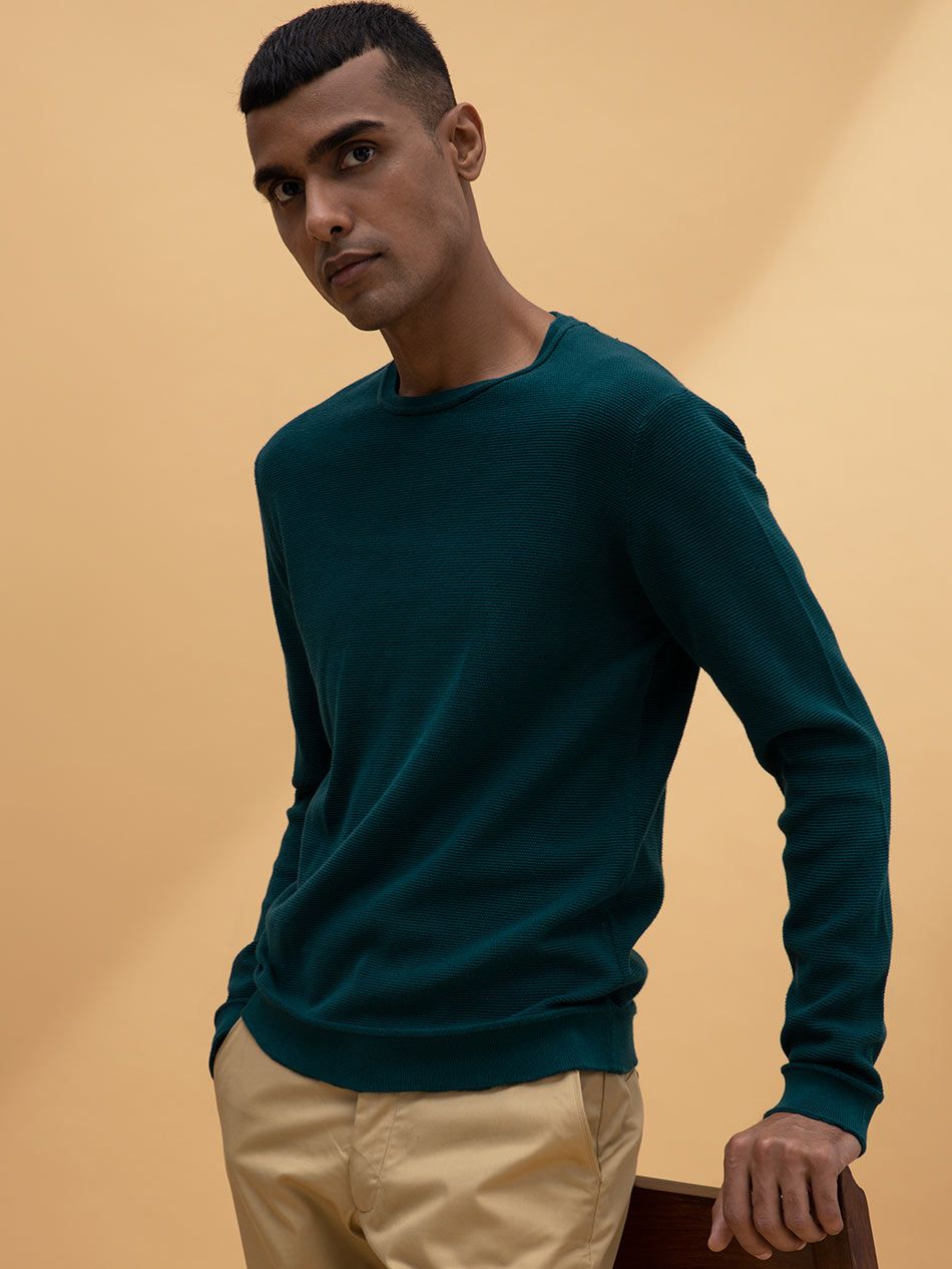 TEAL LONG SLEEVED TEE
