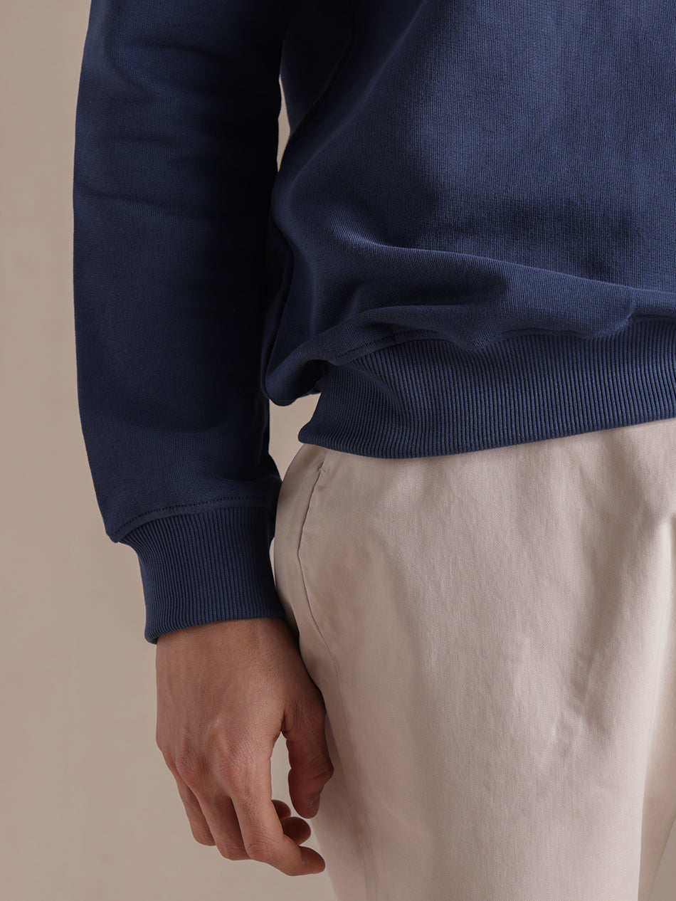 Regal Blue Cotton Sweatshirt