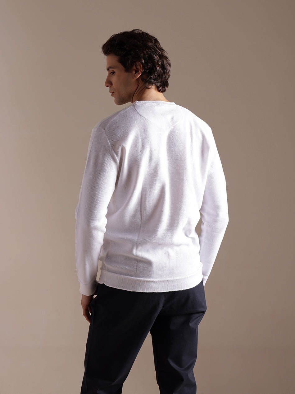 WHITE LONG SLEEVED TEE