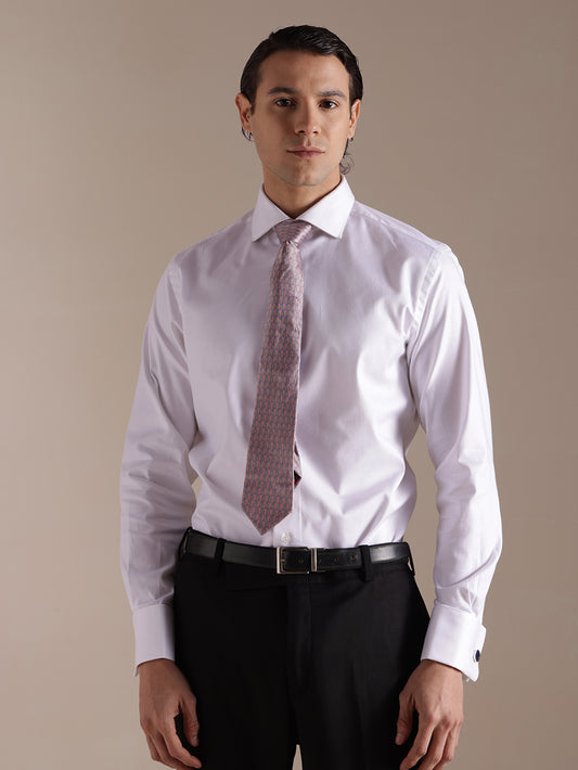 White French Cuff Twill Shirt