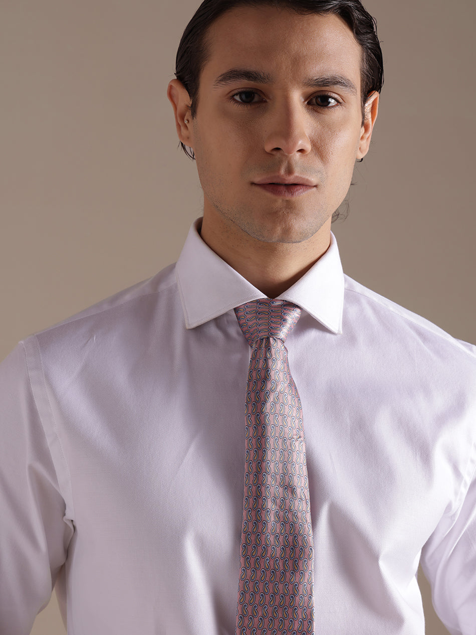 White French Cuff Twill Shirt