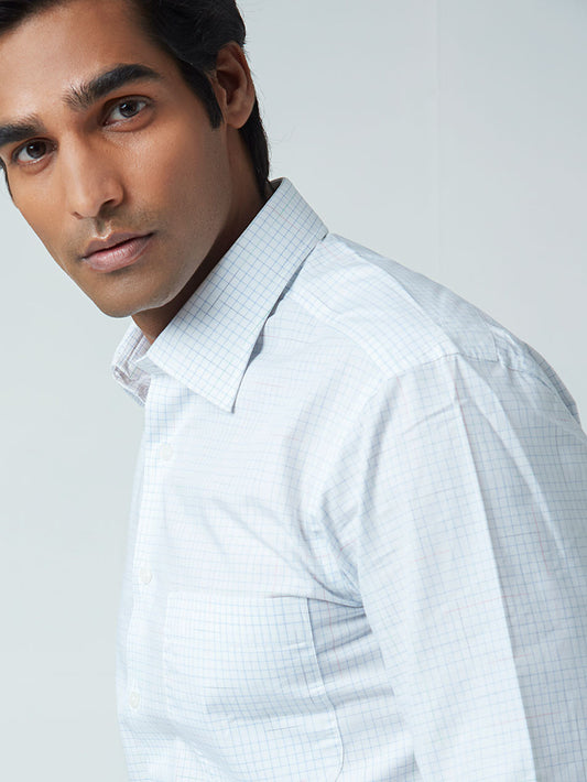 SPACEDYED GRID CHECK SHIRT