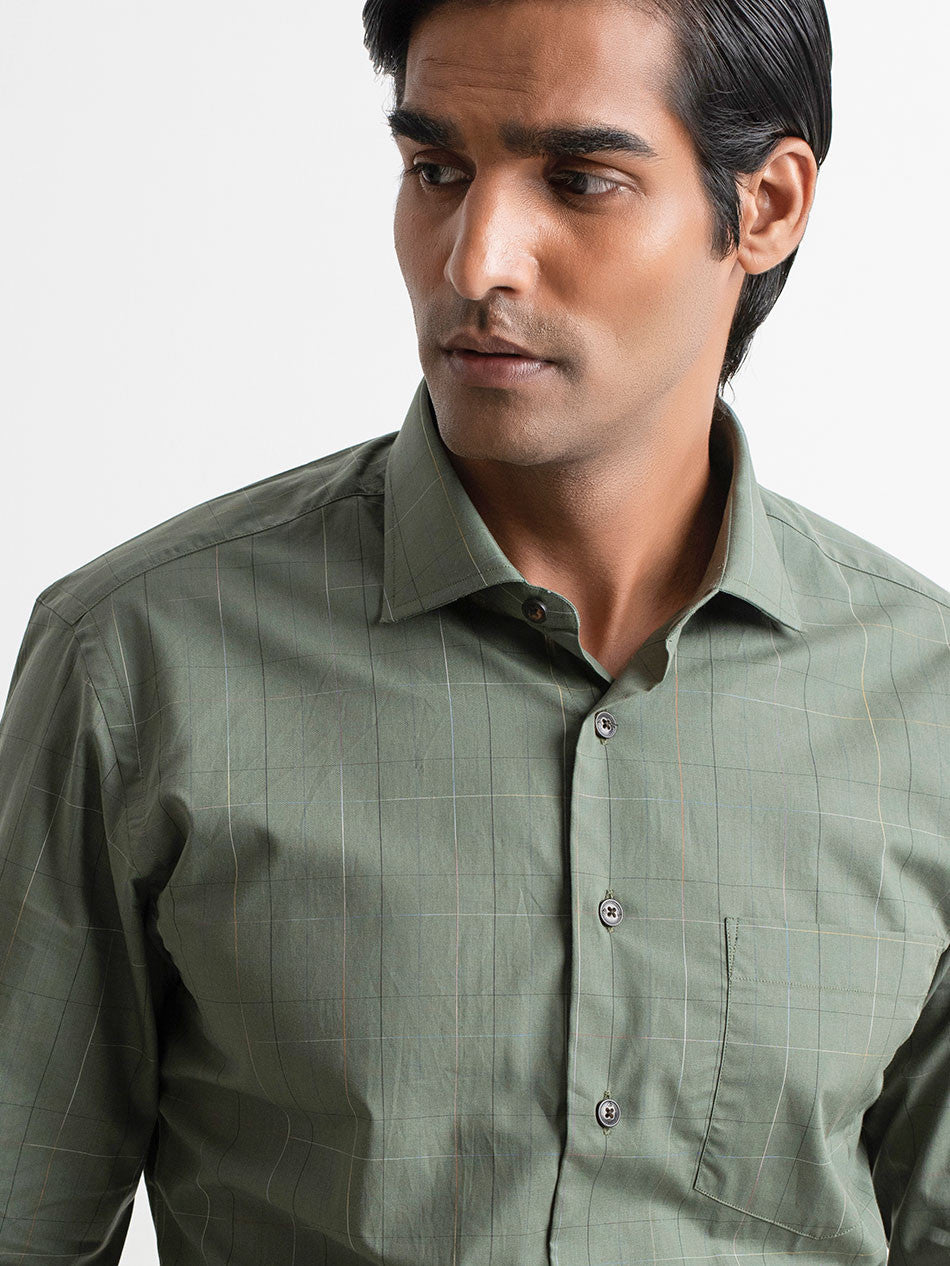 OLIVE NIGHT SPACEDYED SHIRT