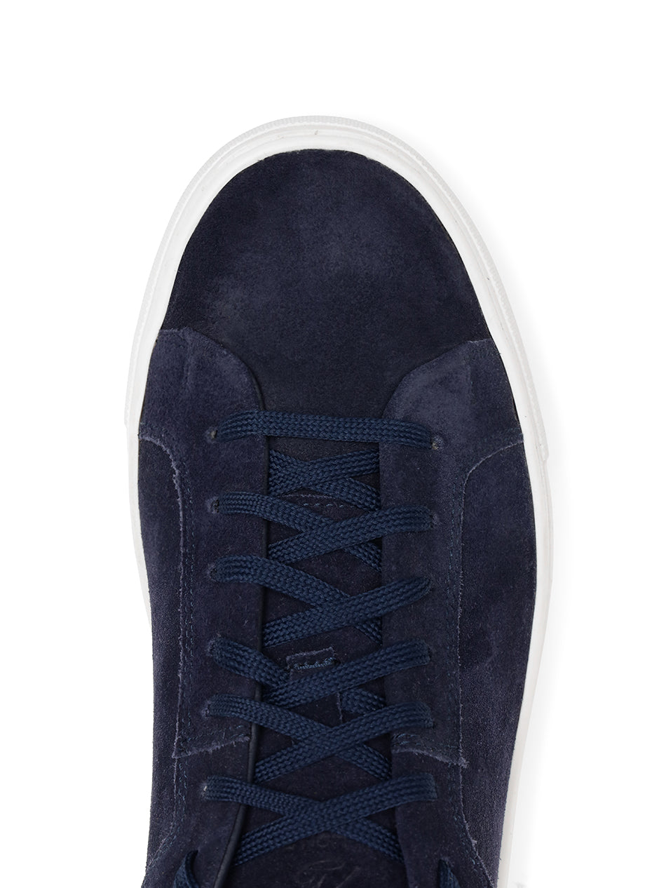 Navy Suede Trainers