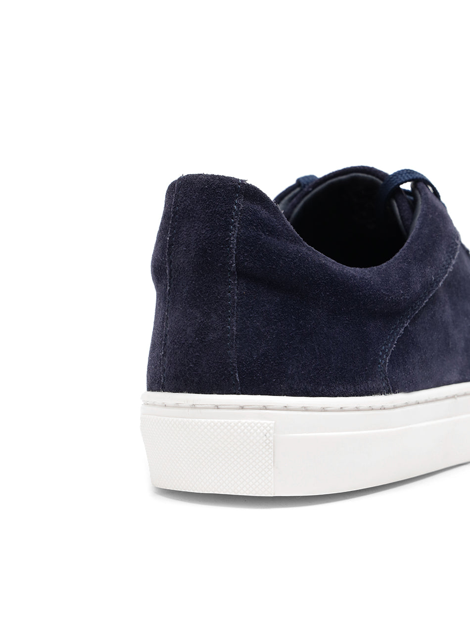 Navy Suede Trainers