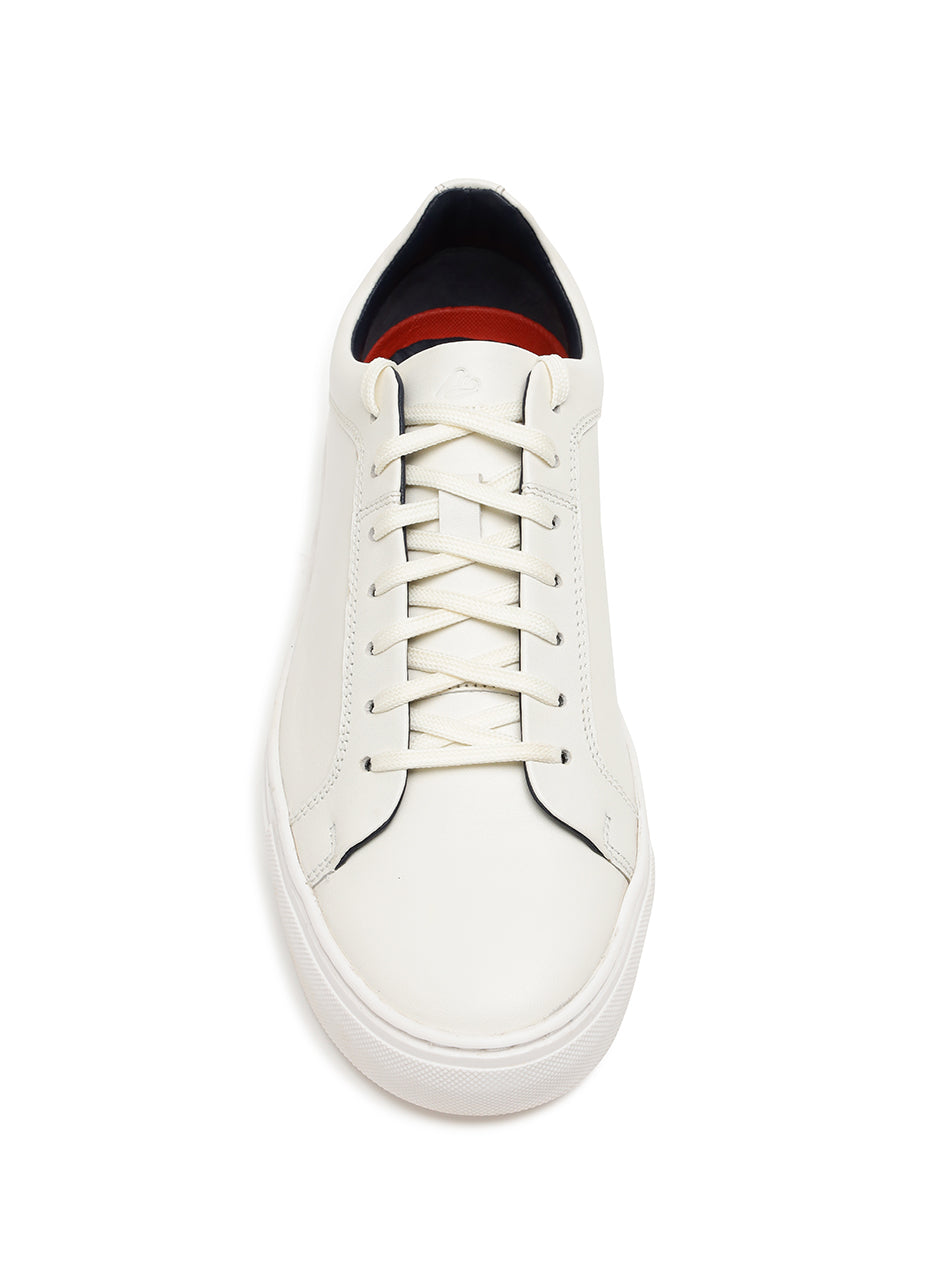 White Leather Trainers