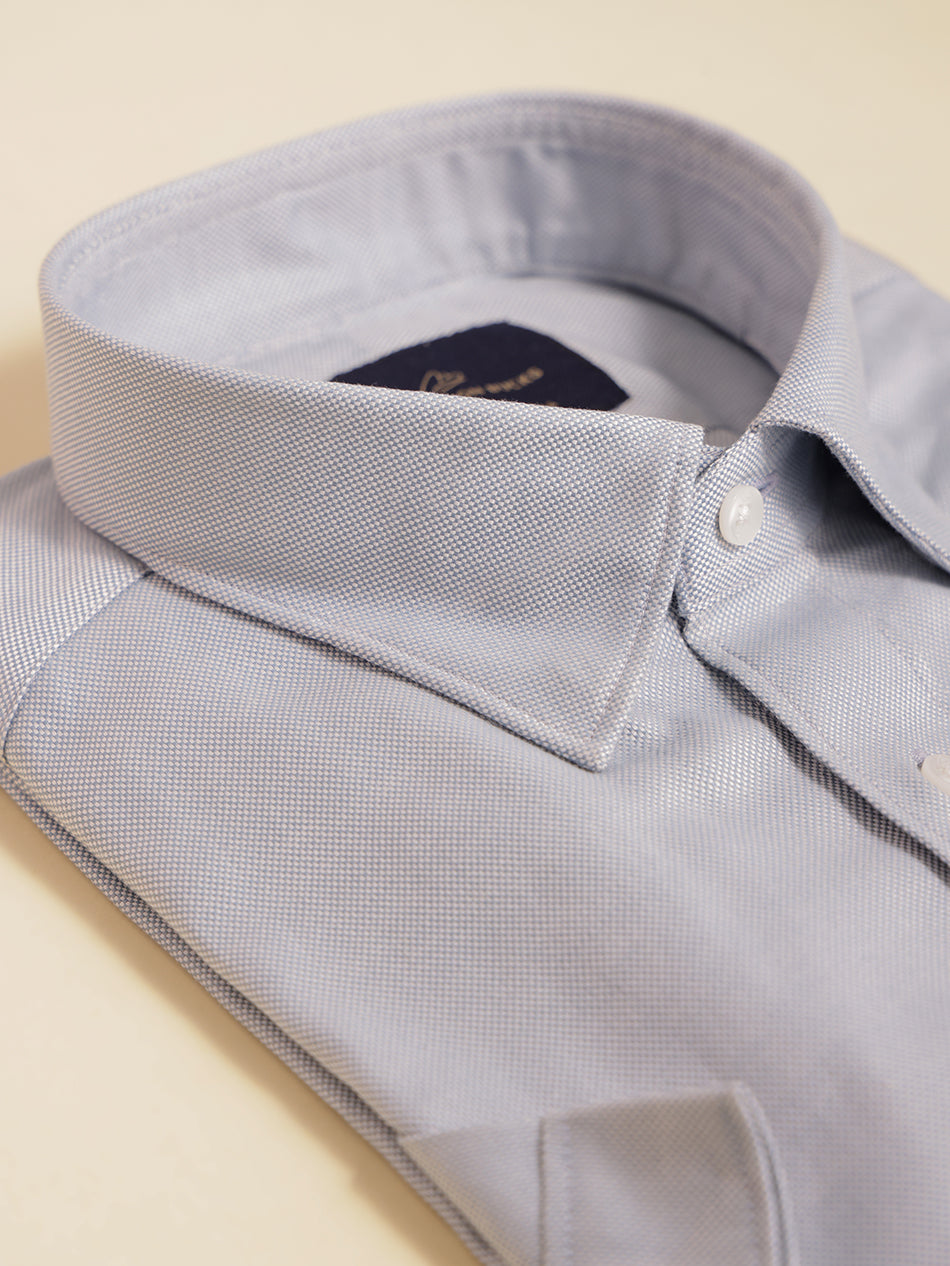GREY OXFORD S/S SHIRT