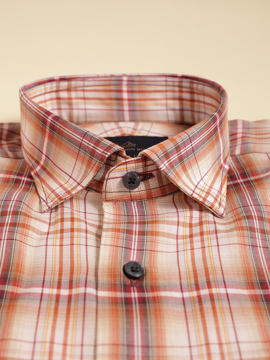 BORDEAUX PLAID SHIRT