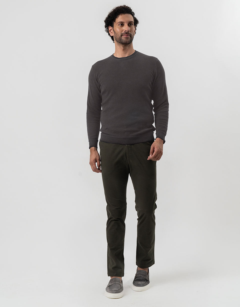 SLATE GREY LONG SLEEVED TEE