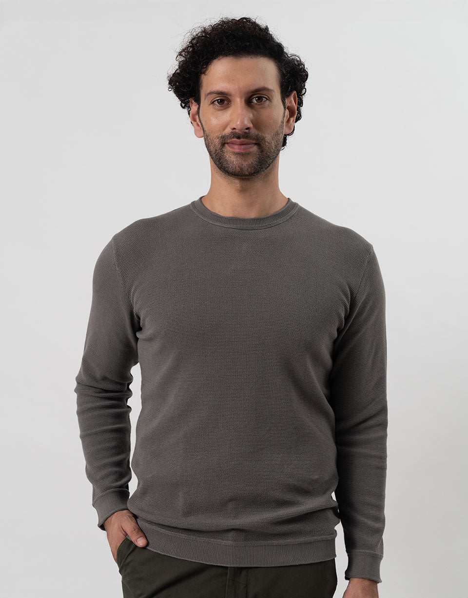 SLATE GREY LONG SLEEVED TEE