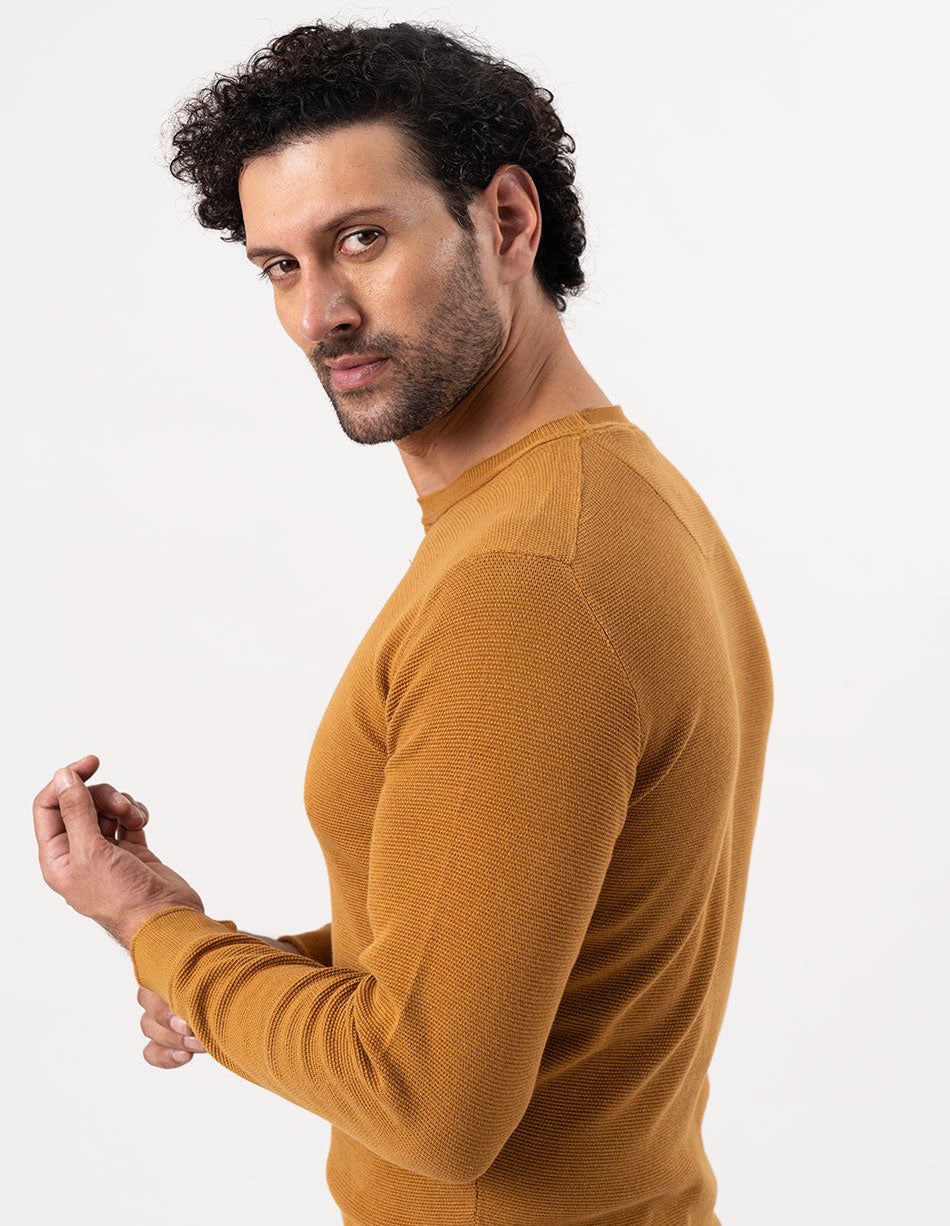 RICH BROWN LONG SLEEVED TEE