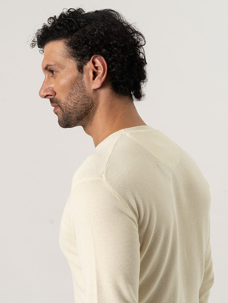 CREAM LONG SLEEVED TEE