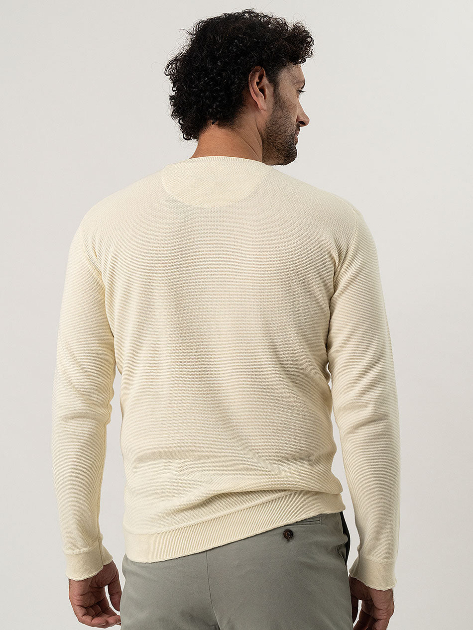 CREAM LONG SLEEVED TEE