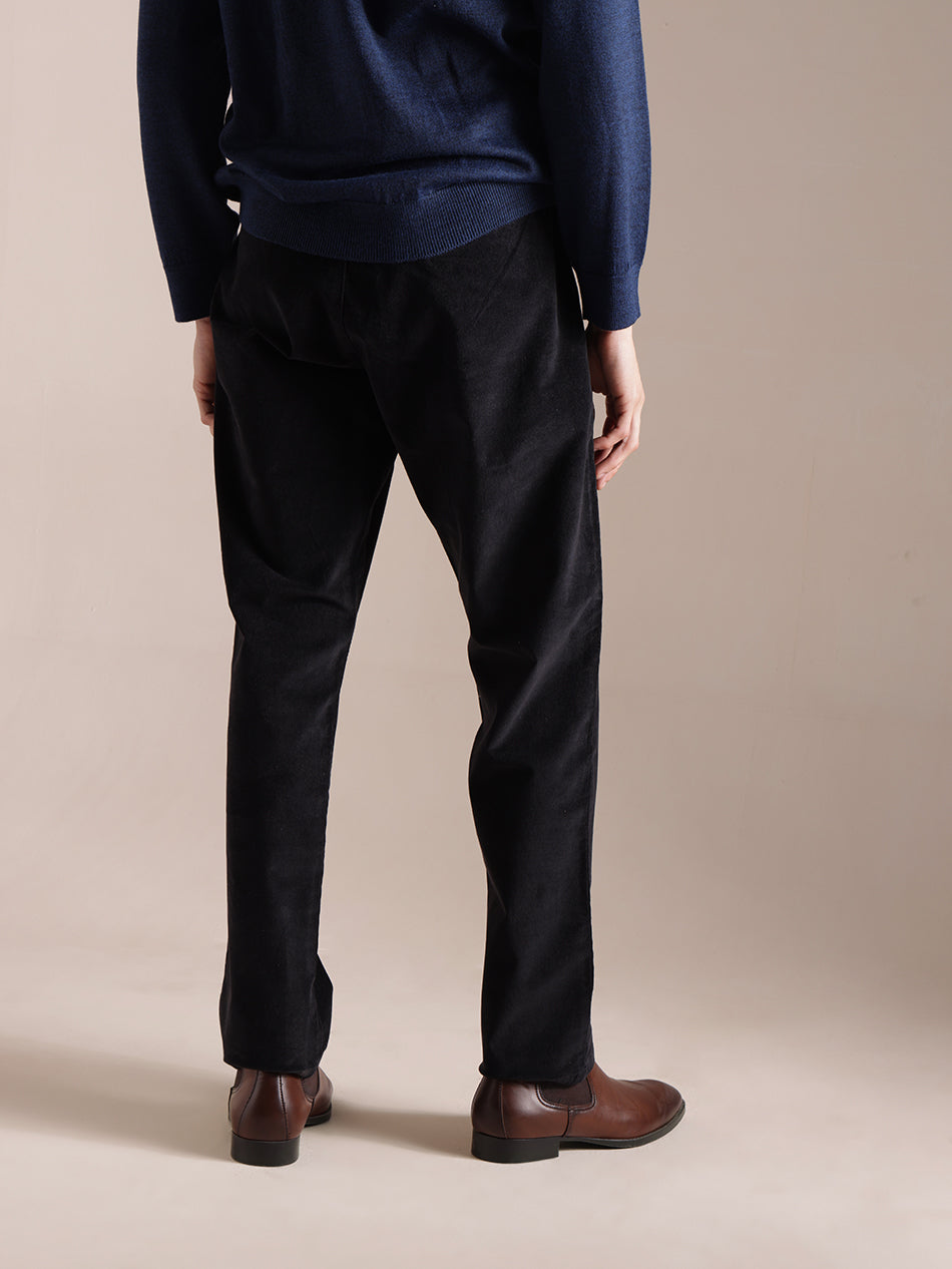 Midnight Black Corduroy Pants