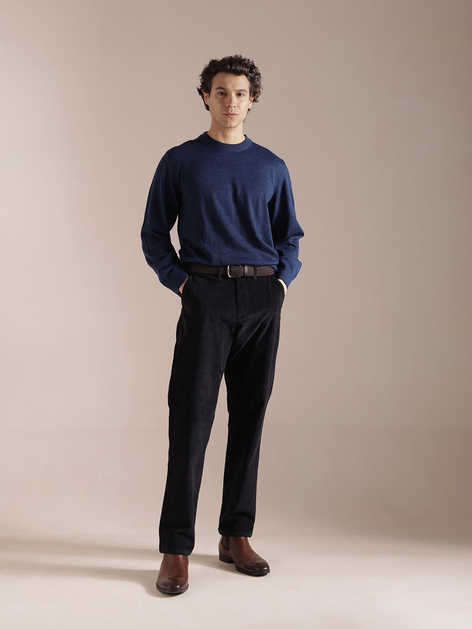 Midnight Black Corduroy Pants