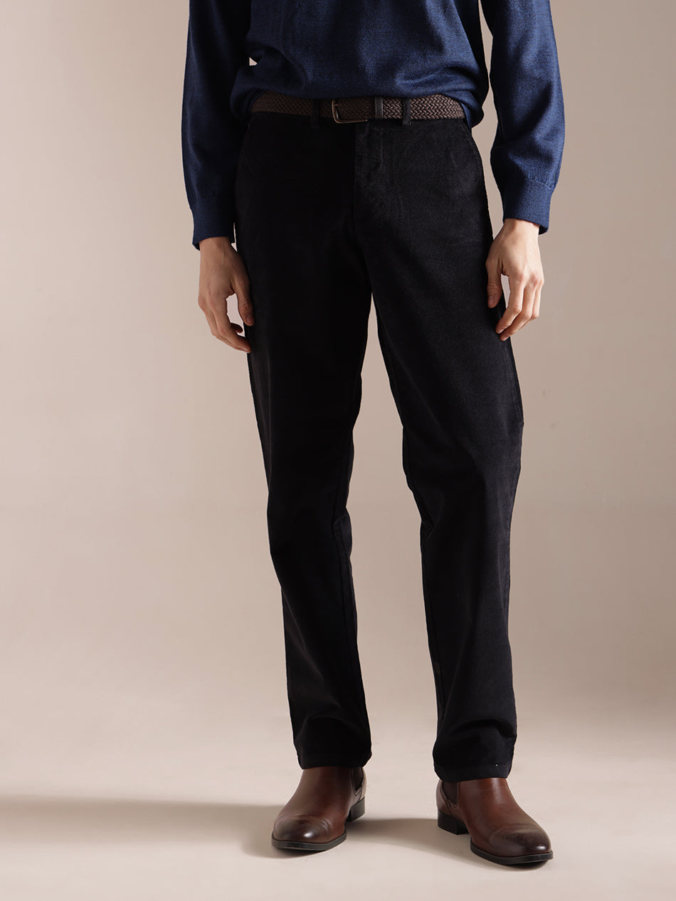 Midnight Black Corduroy Pants