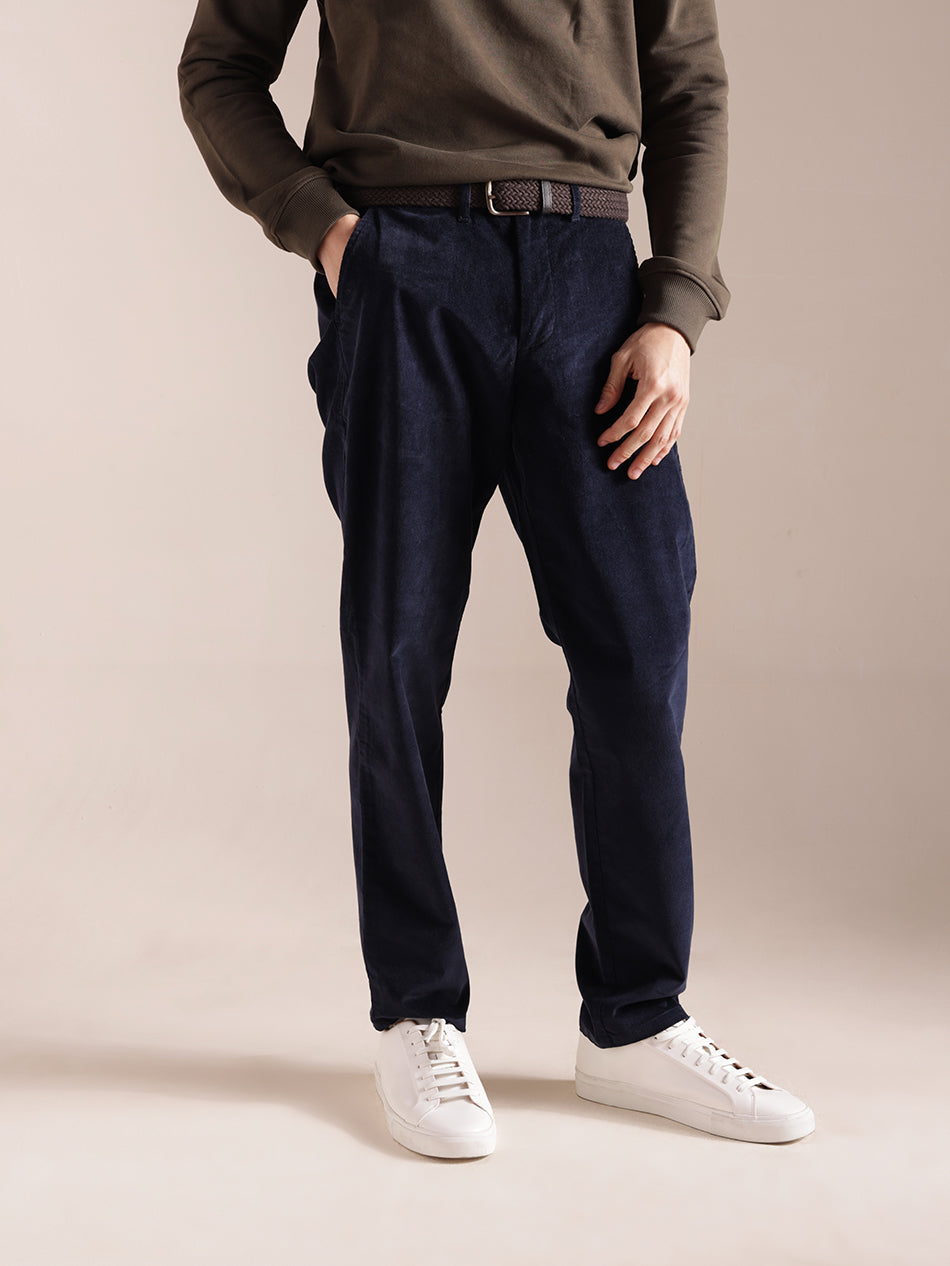 Deep Navy Corduroy Pants