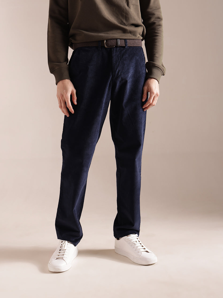 Deep Navy Corduroy Pants