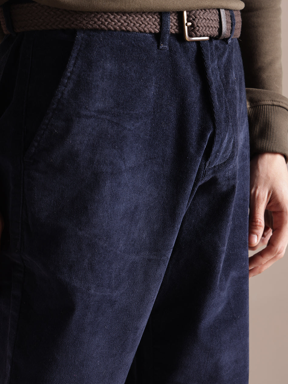 Deep Navy Corduroy Pants