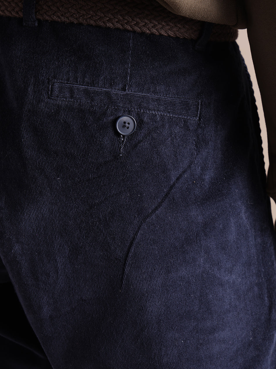 Deep Navy Corduroy Pants