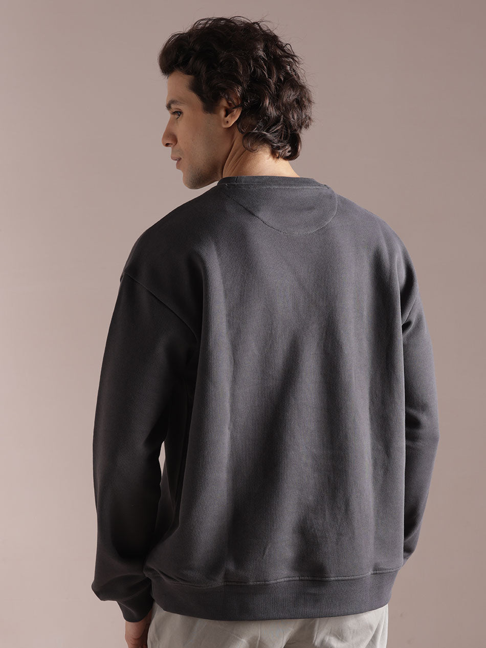 Classic Grey Cotton Sweatshirt