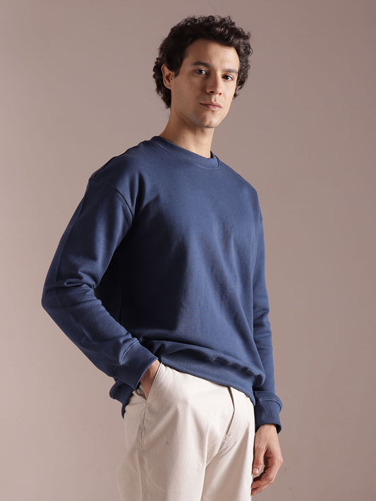 Regal Blue Cotton Sweatshirt