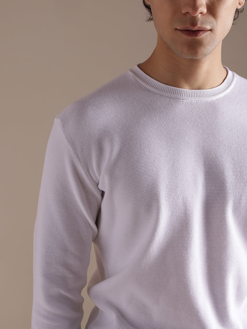 WHITE LONG SLEEVED TEE