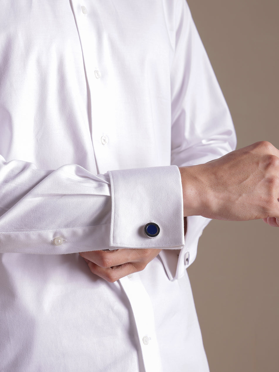 White French Cuff Twill Shirt